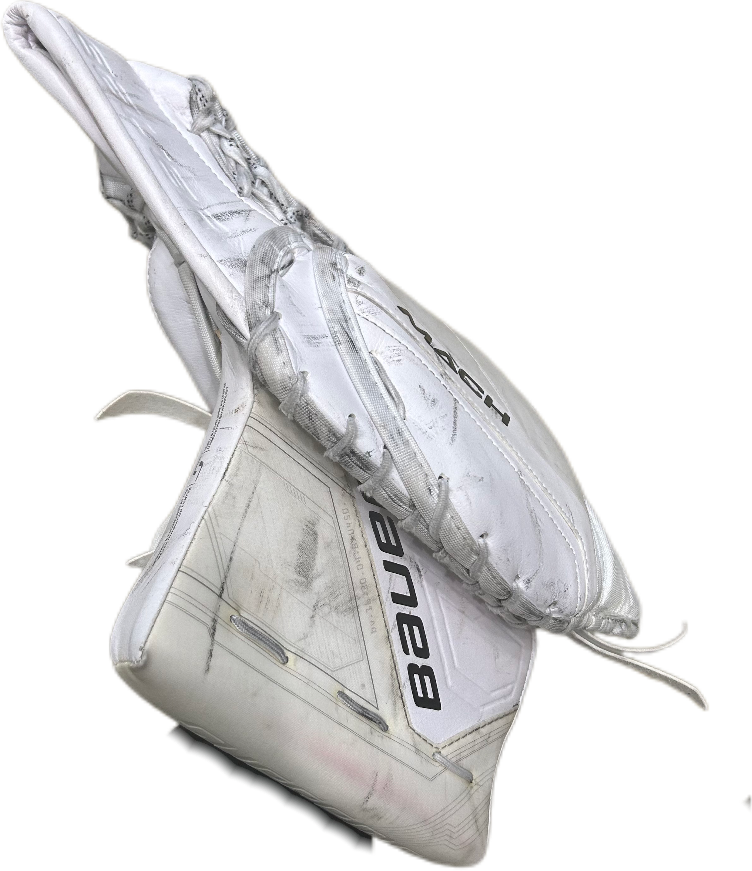 Bauer Supreme Mach - Gant de gardien de but Pro Stock d'occasion (blanc) n° 2